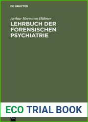 Lehrbuch Der Forensischen Psychiatrie