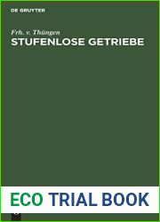 Stufenlose Getriebe (German Edition)