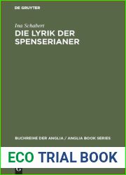 Die Lyrik der Spenserianer