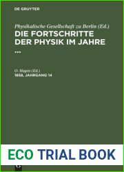 Die Fortschritte Der Physik Im Jahre …. 1858, Jahrgang 14