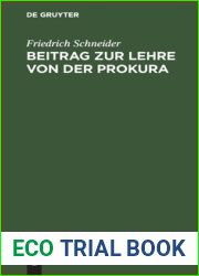 Beitrag zur Lehre von der Prokura (German Edition)