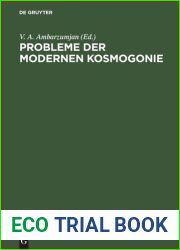Probleme der modernen Kosmogonie