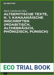 Altsemitische Texte, H. 1: Kanaanaische Inschriften (moabitisch, althebraisch, phonizisch, punisch) (German Edition)