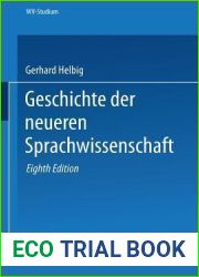 Geschichte der neueren Sprachwissenschaft (wv studium, 48) (German Edition)