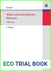 Wahrscheinlichkeitstheorie: Einfuhrung. 6. Aufl.
