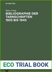 Bibliographie der Tarnschriften 1933 bis 1945