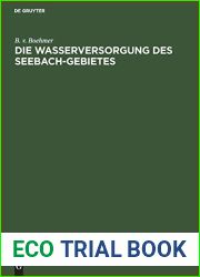 Die Wasserversorgung des Seebach-Gebietes (German Edition)