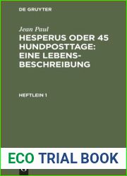 Hesperus oder 45 Hundposttage