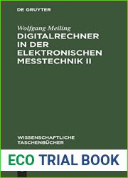 Digitalrechner in der elektronischen Messtechnik II (Wissenschaftliche Taschenbucher, 237) (German Edition)