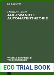 Angewandte Automatentheorie (Wissenschaftliche Taschenbucher, 117) (German Edition)