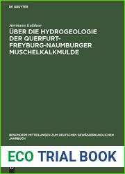 Uber die Hydrogeologie der Querfurt-Freyburg-Naumburger Muschelkalkmulde (Besondere Mitteilungen zum deutschen gewasserkundlichen Jahrbuch, 18) (German Edition)