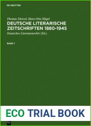 Deutsche literarische Zeitschriften 1880-1945: Ein Repertorium (German Edition)