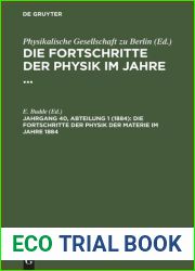 Die Fortschritte der Physik im Jahre … : 1884, Jahrgang 40