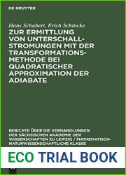 Zur Ermittlung von Unterschallstromungen mit der Transformationsmethode bei quadratischer Approximation der Adiabate (Berichte uber die Verhandlungen … Klasse, 101, 6) (German Edition)
