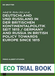 Deutschland und Russland in der britischen Kontinentalpolitik seit 1815