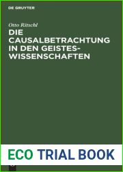 Die Causalbetrachtung in den Geisteswissenschaften (German Edition)