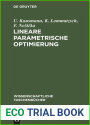 Lineare Parametrische Optimierung