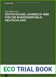 Statistisches Jahrbuch 1988 fur die Bundesrepublik Deutschland (German Edition)