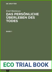 Das personliche Uberleben des Todes. Bd. 1-3 Das personliche Uberleben des Todes