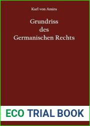 Grundriss des germanischen Rechts (German Edition)