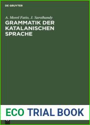 Grammatik der katalanischen Sprache (German Edition)