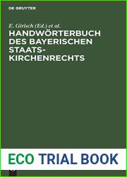 Handworterbuch des bayerischen Staatskirchenrechts (German Edition)