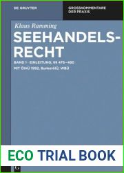 Seehandelsrecht. Band 1 Einleitung; ?? 476 - 480