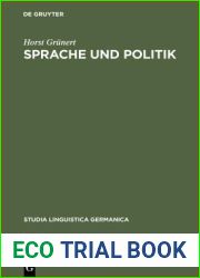 Sprache Und Politik: Untersuchungen Zum Sprachgebrauch Der and quot;paulskirche and quot;