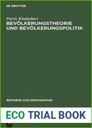Bevolkerungstheorie und Bevolkerungspolitik (Beitrage zur Demographie, 5) (German Edition)