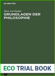 Grundlagen der Philosophie (German Edition)