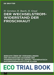 Der Wechselstromwiderstand der Froschhaut (Berichte uber die Verhandlungen der Sachsischen Akademie der Wissenschaften zu Leipzig Mathematisch-naturwissenschaftliche Klasse, 97, 3) (German Edition)