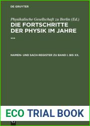 Die Fortschritte der Physik im Jahre …