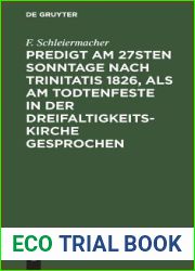 Predigt am 27sten Sonntage nach Trinitatis 1826, als am Todtenfeste in der Dreifaltigkeitskirche gesprochen (German Edition)
