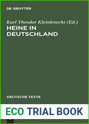 Heine in Deutschland: Dokumente seiner Rezeption 1834-1956 (Deutsche Texte, 36) (German Edition)