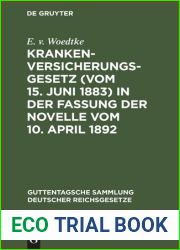 Krankenversicherungsgesetz in der Fassung der Novelle vom 10. April 1892