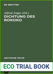 Dichtung des Rokoko: Nach Motiven geordnet (Deutsche Texte, 7) (German Edition)