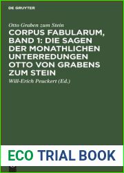 Corpus fabularum, Band 1: Die Sagen der monathlichen Unterredungen Otto von Grabens zum Stein: [Nachricht von den monathlichen Unterredungen von dem Reiche der Geister] (German Edition)