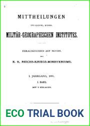 Mitteilungen des Kaiserl. Koigl. Militar-Geographischen Institutes