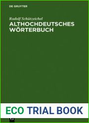 Althochdeutsches Worterbuch
