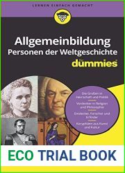 Allgemeinbildung Personen der Weltgeschichte fur Dummies (German Edition)