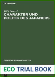 Charakter und Politik des Japaners (Deutsche Kriegsschriften, 7) (German Edition)