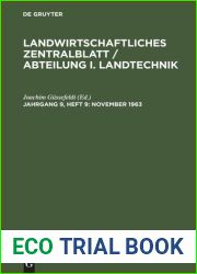 Landwirtschaftliches Zentralblatt Abteilung I. Landtechnik