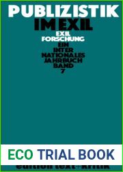Publizistik im Exil und andere Themen (Exilforschung, 7) (German Edition)