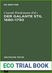 Der galante Stil 1680-1730 (Deutsche Texte, 11) (German Edition)
