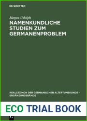 Namenkundliche Studien zum Germanenproblem