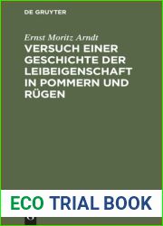 Versuch Einer Geschichte Der Leibeigenschaft in Pommern Und RuGen (1803) [Leather Bound]