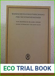 Wahrscheinlichkeitsrechnung fur Nichtmathematiker