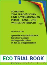Spezielles Gesellschaftsrecht fur borsennotierte Aktiengesellschaften in den EG-Mitgliedstaaten