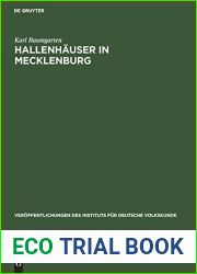 Hallenhauser in Mecklenburg: Eine historische Dokumentation (Veroffentlichungen des Instituts fur Deutsche Volkskunde, 54) (German Edition)