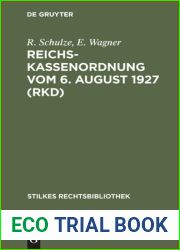Reichskassenordnung Vom 6. August 1927 (Rkd): Mit Erl?uterungen